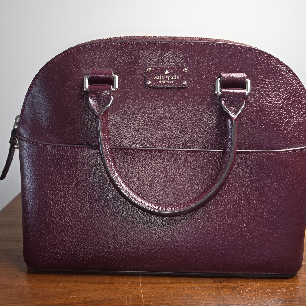Kate Spade Plum Leather Satchel